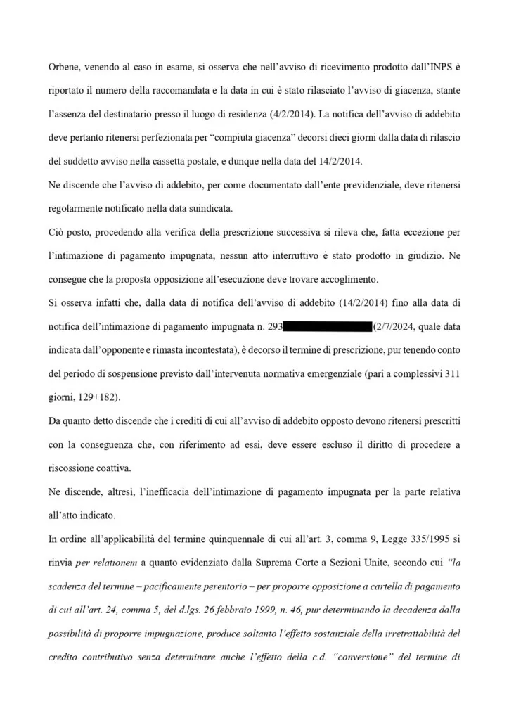 Documento: 15964734s, pagina 8 — Prescrizione Contributi INPS