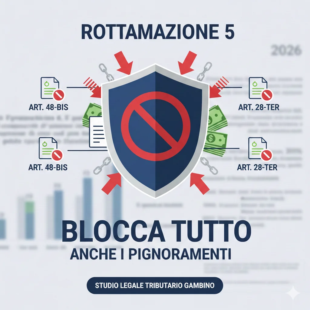 rottamazione 5 blocco pignoramenti